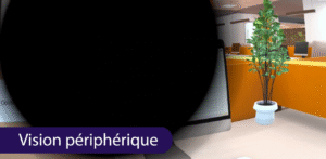 Personne avec une vision périphérique qu'on retrouve dans notre formation handicap en entreprise